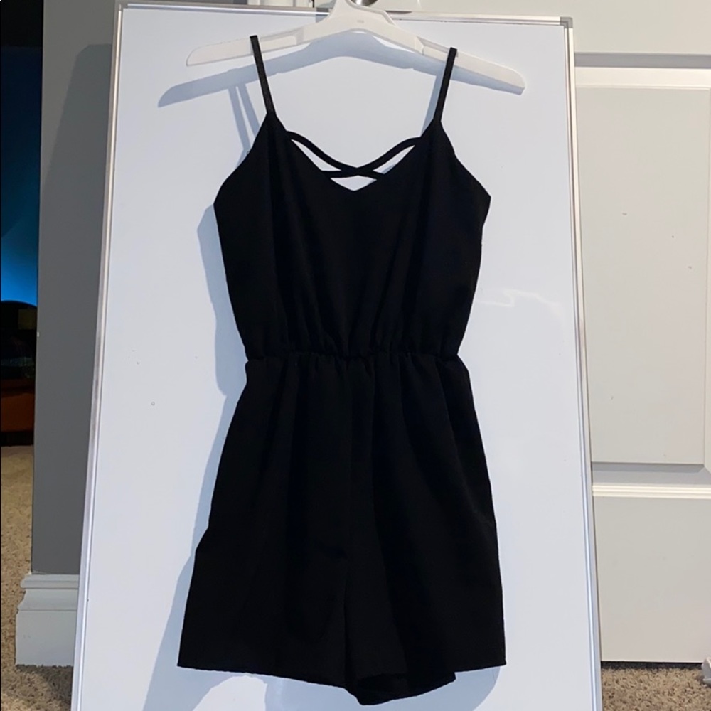 All black romper